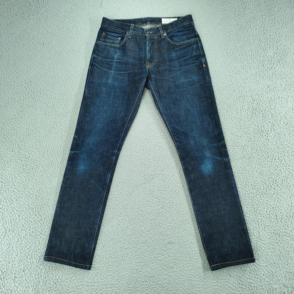 Imogene And Willie Charlie Jeans Mens 28x31 Blue Selvedge Straight Button Fly